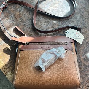 St. John's Bay Tan and Brown Shoulder Bag